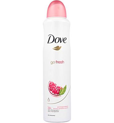 Dove Go Fresh Pomegranate & Lemon Verbena Vrouwen Spuitbus deodorant 250 ml 1 stuk(s) Dove Go Fresh Pomegranate & Lemon Verbena Vrouwen Spuitbus deodorant 250 ml 1 stuk(s)