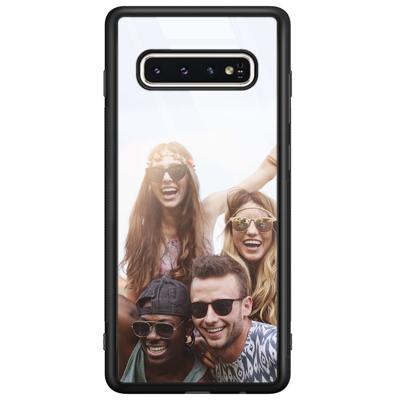 Samsung Galaxy S10 glazen hoesje - Hardcase met foto