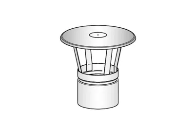 Harvia | Regenkap Ø 115 mm RVS
