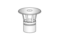 Harvia | Regenkap Ø 115 mm RVS