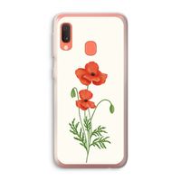 Red poppy: Samsung Galaxy A20e Transparant Hoesje