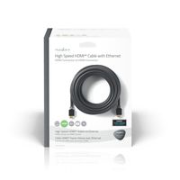 High Speed HDMI-kabel met Ethernet | HDMI-connector - HDMI-connector | 20 m | Antraciet - thumbnail