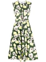 MSGM robe sans manches à fleurs - Vert - thumbnail