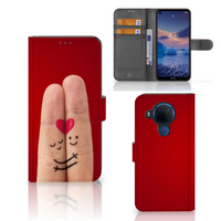 Nokia 5.4 Wallet Case met Pasjes Liefde - Origineel Romantisch Cadeau - thumbnail