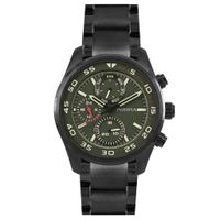 Prisma P.1829 Horloge Multi-function staal zwart-groen 44 mm - thumbnail