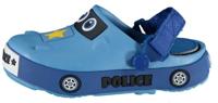 XQ Footwear tuinklompen Politieauto junior rubber blauw maat 25 26
