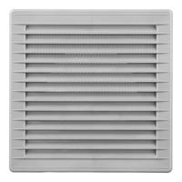 Ventilatierooster EDM 87725 Grijs 17 x 17 x 1,15 cm Muggennet