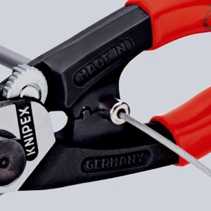 Knipex Knipex-Werk 95 62 190 T Draadkabelschaar Geschikt voor (striptechniek) Eindhuls 7 mm 7