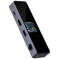 Dockcase USB-C dockingstation DBP61L Universeel Geïntegreerd display, Incl. laadfunctie, USB-C Power Delivery