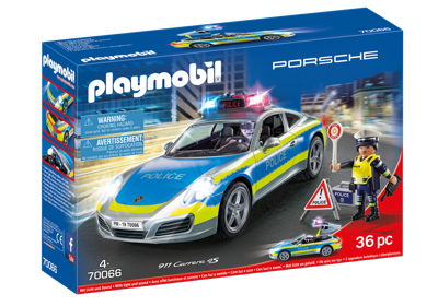 Playmobil - Porsche 911 Carrera 4S Police - White (70066)