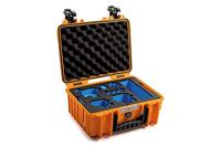 B&W Outdoor Transportkoffer voor GoPro 9/10/11/12, type 3000, oranje, waterdicht conform IP67-certificering, stofdicht, onbreekbaar en onverwoestbaar