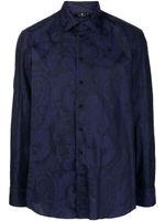 ETRO chemise en coton à imprimé cachemire - Noir