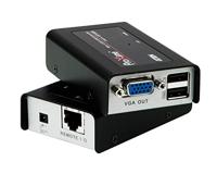 Aten CE100-AT-G KVM-verlengstuk (mini USB), zwart en zilver