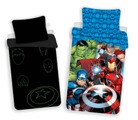 Marvel Avengers Dekbedovertrek Glow in the Dark