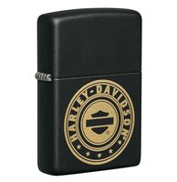 Zippo Aansteker Harley-Davidson Zwart Design - thumbnail