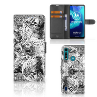 Telefoonhoesje met Naam Motorola G8 Power Lite Skulls Angel