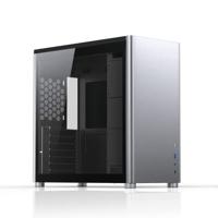 Jonsbo D40 Pc Boîtier ATX, boîtier d'ordinateur ATX, boîtier PC pour refroidissement AIO, boîtier PC, boîtier PC de jeu en verre, boîtier ATX, boîtier d'ordinateur (argent)