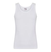 Beeren Young jongens hemd microfiber - jongens onderhemd brede bandjes - Naadloos - 116 - Wit