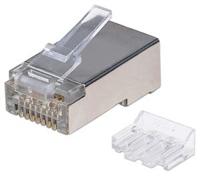 Intellinet 790680 Intellinet verpakking van 90 stuks Cat6A modulaire RJ45-stekkers STP 3-voudige klem voor massieve draad 90 stekkers in pot 790680