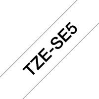 Labeltape beveiliging Brother TZe, TZ TZe-SE5 Tapekleur: Wit Tekstkleur:Zwart 24 mm 8 m - thumbnail