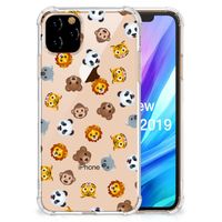 Doorzichtige Silicone Hoesje voor Apple iPhone 11 Pro Max Dieren Emojis