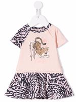 Kenzo Kids robe Tiger à imprimé animalier - Rose