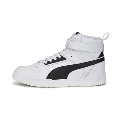 PUMA Rbd Game Sneaker, uniseks, wit, zwart, Team Goud, 42 EU