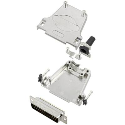TRU COMPONENTS TCDTZF25DBPK 7708524 Kit stekker SUB-D 180° aantal polen (nummer): 25 soldeerpunten 1 stuk.