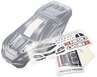 Body, 1/16 E-Revo (clear, requires painting)/ grill and lights decal sheet - thumbnail