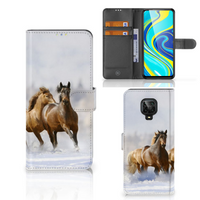 Xiaomi Redmi Note 9 Pro | Note 9S Telefoonhoesje met Pasjes Paarden