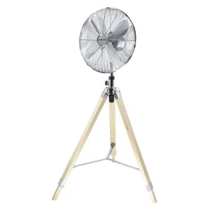 Ventilator, statiefmodel 40 cm, hout en chroom