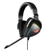 Asus ROG Delta Over Ear headset Gamen Kabel Stereo Zwart Ruisonderdrukking (microfoon) Volumeregeling, Microfoon uitschakelbaar (mute) - thumbnail