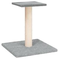 vidaXL Krabpaal met platform 38 cm lichtgrijs, kattentoren, kattenboom, kattenkrabtoren, kattenkrabpaal, kattenspeelmeubel, kattenklimmeubel