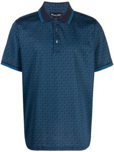 Michael Kors polo à motif monogrammé - Bleu