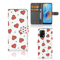 OPPO A74 4G Telefoon Hoesje Hearts