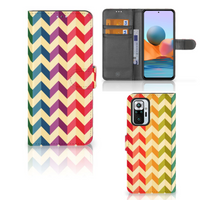 Xiaomi Redmi Note 10 Pro Telefoon Hoesje Zigzag Multi Color - thumbnail