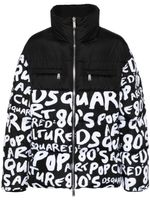 DSQUARED2 doudoune bicolore D2 Pop 80's - Noir