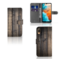 Huawei Y6 (2019) Book Style Case Steigerhout - thumbnail