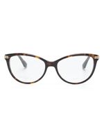 Jimmy Choo Eyewear lunettes de vue à monture papillon - Marron