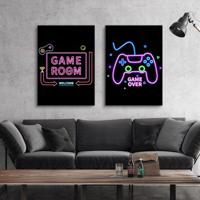 Posters - GAME ROOM / Neon / Set van 2 - thumbnail