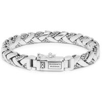 Buddha to Buddha 128 Armband George Texture zilver 8,5 mm (E) 19 cm