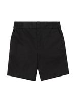 Burberry Kids short chino à broderies EKD - Noir