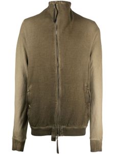 Boris Bidjan Saberi cardigan zippé à effet dégradé - Vert