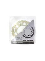 41924 - achter tandwielplaat aluminium transmissie zwart 51-32065-50 dientes