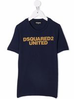 DSQUARED2 KIDS t-shirt à logo imprimé - Bleu