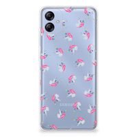 TPU bumper voor Samsung Galaxy A04e Unicorns - thumbnail