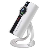 Stabo Elektronik WLAN indoorcam_fisheye 180° HD bewakingscamera intercom nachtzicht 128GB app-besturing