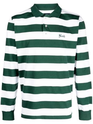 NOAH NY Gestreept poloshirt - Wit