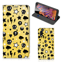 Mobiel BookCase Samsung Xcover Pro Punk Geel - thumbnail