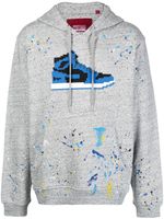 Mostly Heard Rarely Seen 8-Bit hoodie Marina Blue à manches longues - Gris